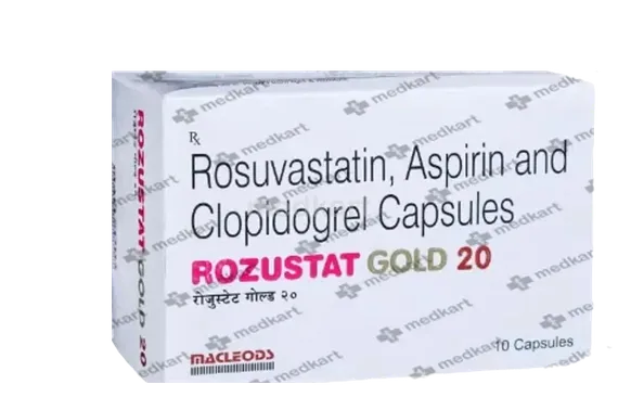 rozustat gold 20mg capsule 10's